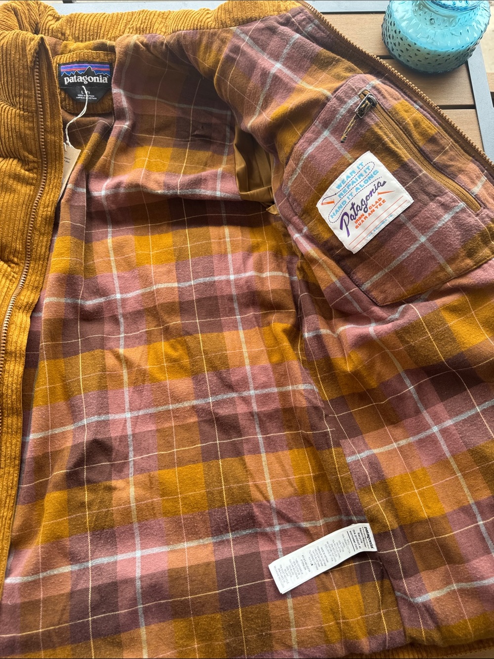 ❄️NWT Women’s Patagonia Corduroy Fjord Puffer Jacket - Flannel Lined ❄️ - Picture 3 of 8